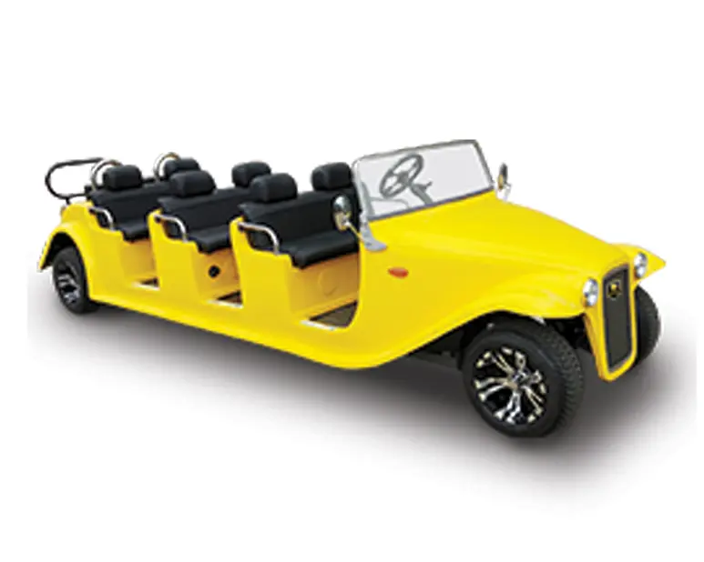 Front exterior view of the Finns Auto Electric Classic Cart