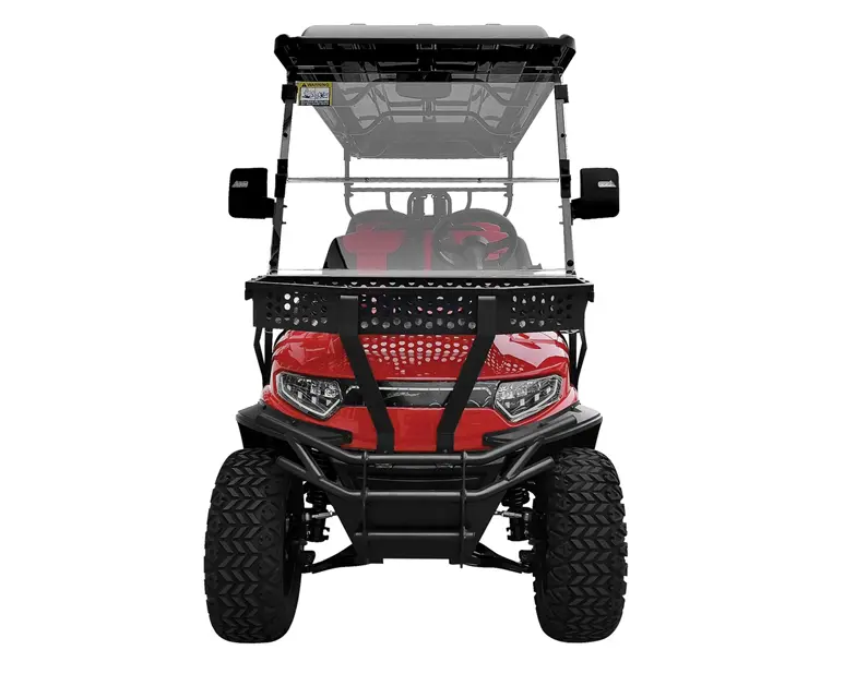 Enhanced suspension system on the Finns Auto High-Suspension Golf Cart