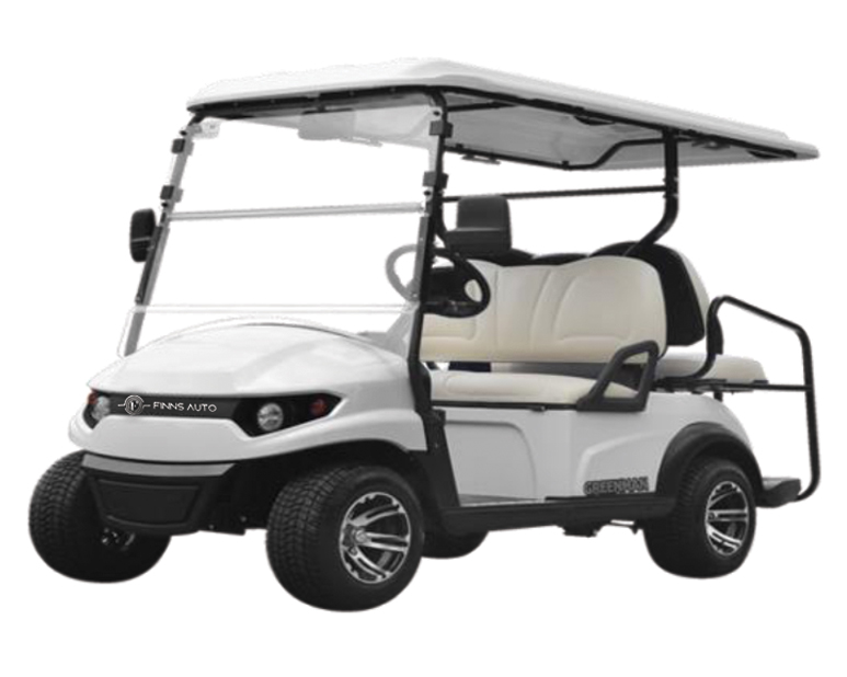 Front view of the Premium Passengers Cart electric golf cart
